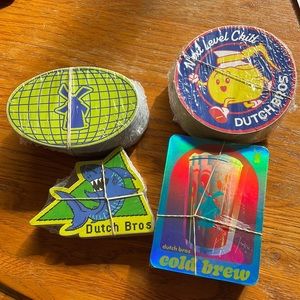 full packs of dutch bros stickers